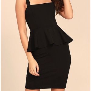 Black Peplum Dress